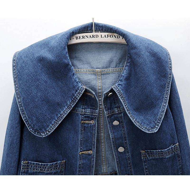 Frühling Herbst Damen Jeansjacke Langarm Lässig Kurz Jeansmantel Damen Jeansjacken Oberbekleidung Casaco Jaqueta Feminina