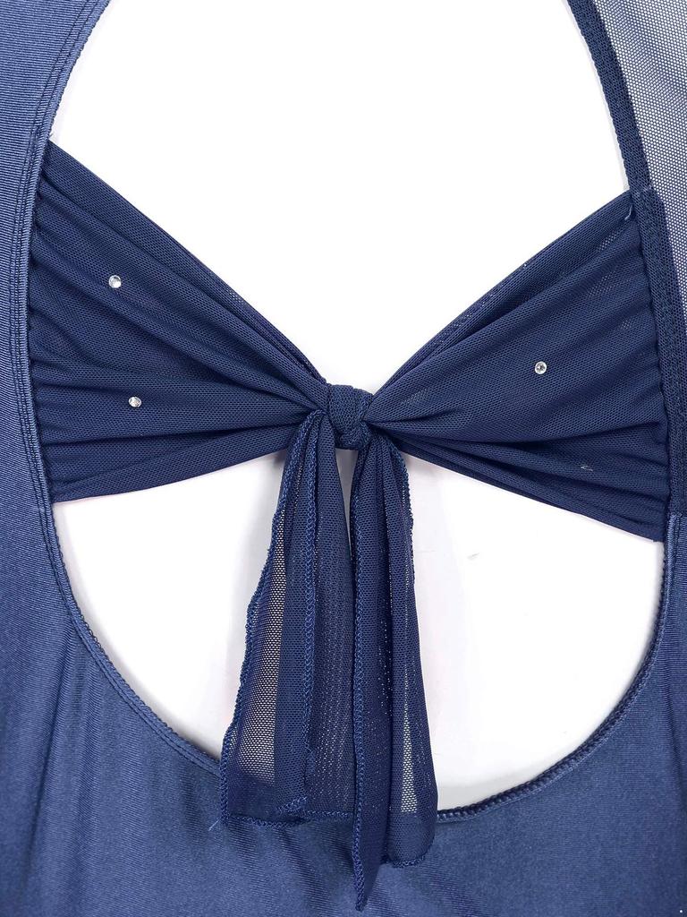 Γυναικείο φόρεμα για πατινάζ με μακρύ μανίκι λαιμόκοψη Φορέματα χορού Leotard Φόρεμα για καλλιτεχνικό πατινάζ