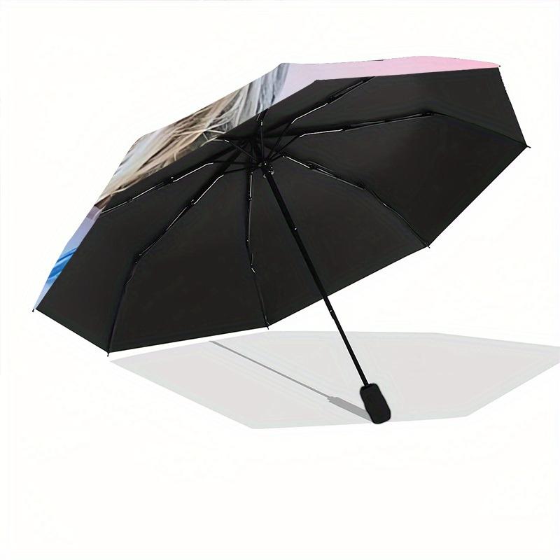1pc Taylor Swift Automatic Open/close, Portable Folding Umbrella for Women & Men,Compact Parasol, Outdoor Accessory,, Durable Frame Yy250809199