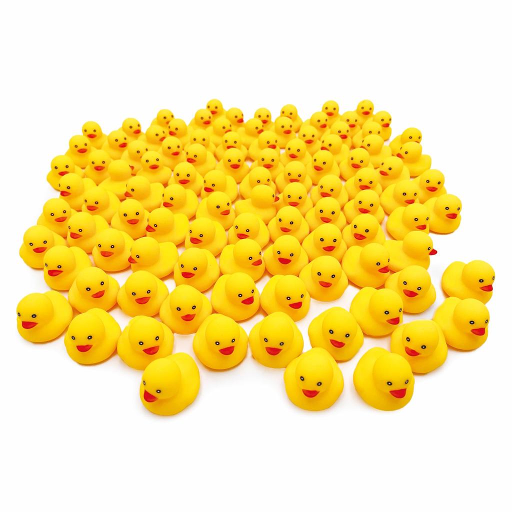 DINETTE DINETTE Piyotto Duck Bath Toys, 100 Pieces, Sound-Making Pool Water Play Toys, Scooping Figures, Festival Prizes, Commercial Use, Large