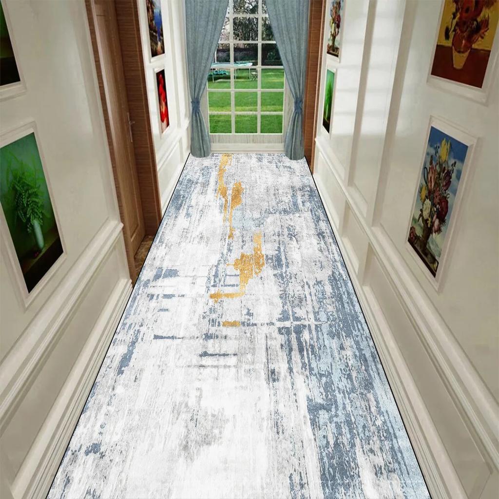 Nowoczesny Abstrakcyjny Długi Dywan Dekoracyjny na Korytarz Mata Podłogowa do Przedpokoju Antypoślizgowy Zmywalny Dywan na Schody Dywany na Przejście Dywan na Zamówienie