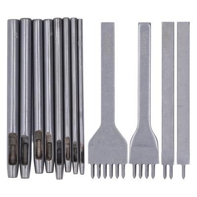 Leather Stitching Punch Set Leather Prong Round Hole Punch Manual Pressure Punch Tool For DIY