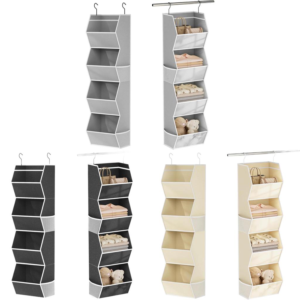 Modern Multicompartment Closet Hanging Bag With Large Capacity For Bedroom Storage And Shoes