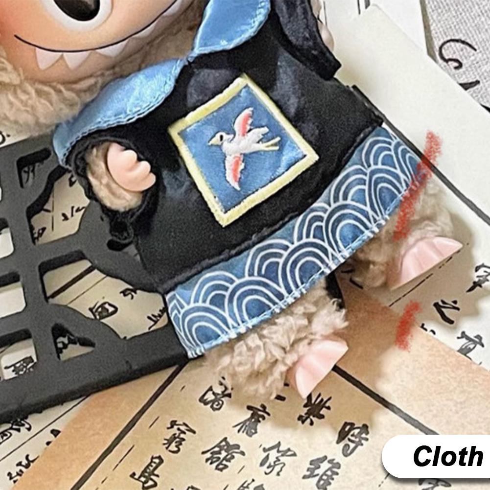 

For Labubu 17cm Pendant Doll Outfit Cute and Auspicious Zombie Replacement Outfit Good Luck Cute Doll Mini Clothes 03#