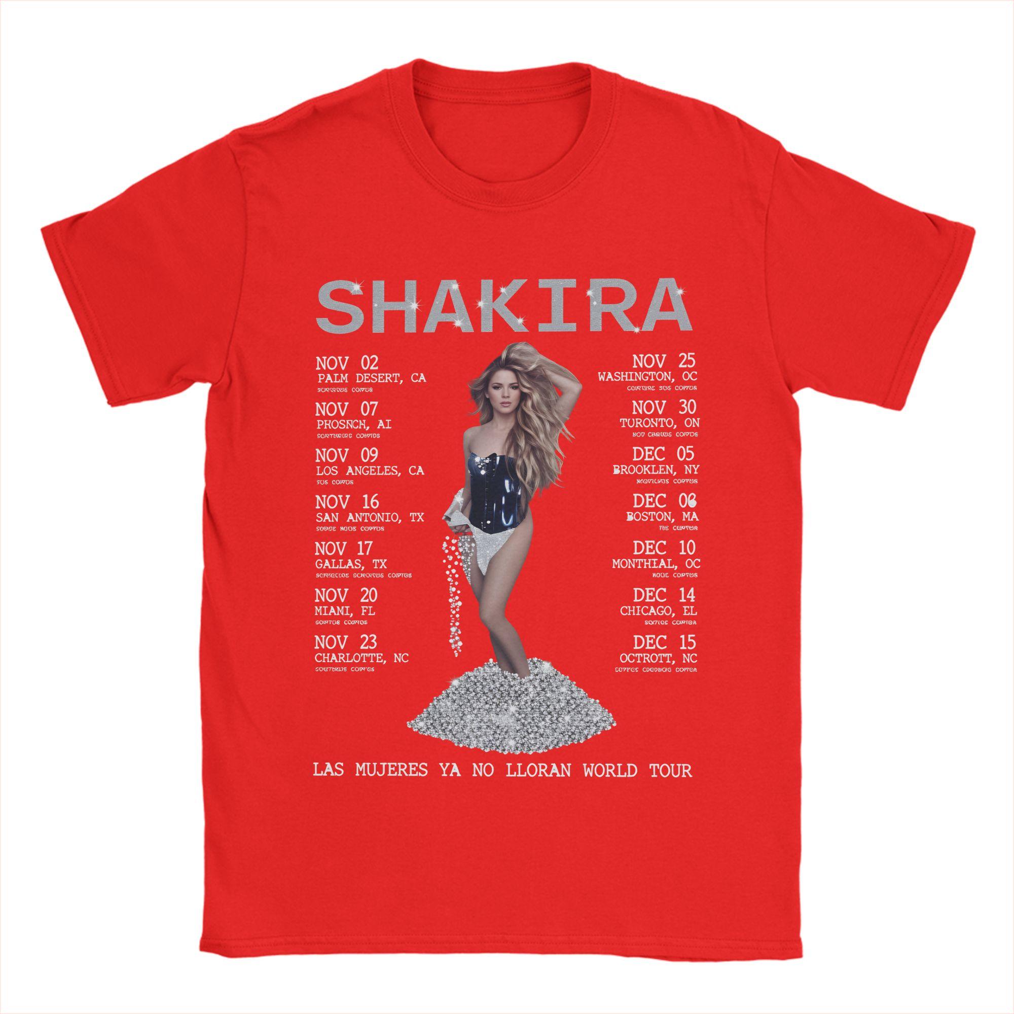 Shakira Colombia las mujenres ya no lloran T Shirt Unisex Streetwear TShirts Summer Breathable Tee Shirt Oversized Clothes S
