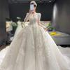 Heavy industry wedding dress bride   new main dress texture large size pregnant woman small fat mV neck long sleeve wedding dress