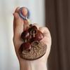 Shell Wind Chime Keyring Musical Decorative Accessory Handmade Natural Materials Pendant For Keys Bags Gift Present