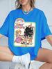True Colors Funny Comic Printing TShirts Womens Summer Cotton Short Sleeve T Shirt Loose ONeck Soft Tops Casual Womans Clothes