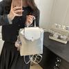 Schoolbag Texture Double Backpack Women's New Backpack Fashion Solid Color Schoolbag Female College Student Travel Bag Student Bag Wholesale