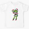 Grinch Glam Christmas Art – Sassy Holiday Fashion Illustration Kids T-Shirt