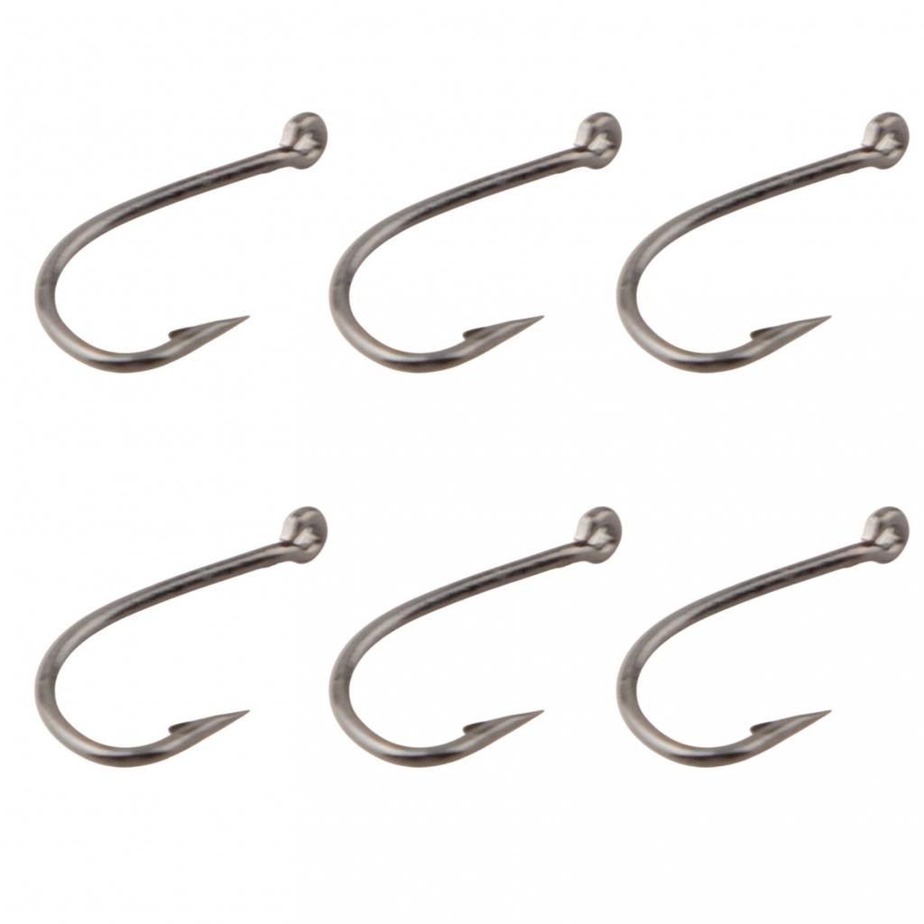5#-15# Fish Hook Box Black Crooked Mouth High Carbon Steel Hook With Barb