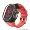 Luxury Modification Kit For Apple Watch Ultra 3 49mm Sport Rubber Strap For iWatch Series Ultra 2 1 49mm Glacier Case Refit Kit