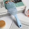  Pettine Massaggiante Curvo per Capelli Folti con Manico Lungo per Capelli Ricci