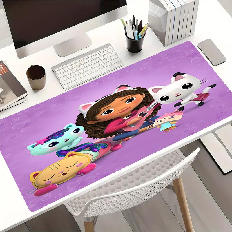 Gabby's Dollhouse1 Theme Premium Non-slip Mouse Pad with Stitched Edges,Durable Rubber Material,for Desktop & Gaming Great Gifts