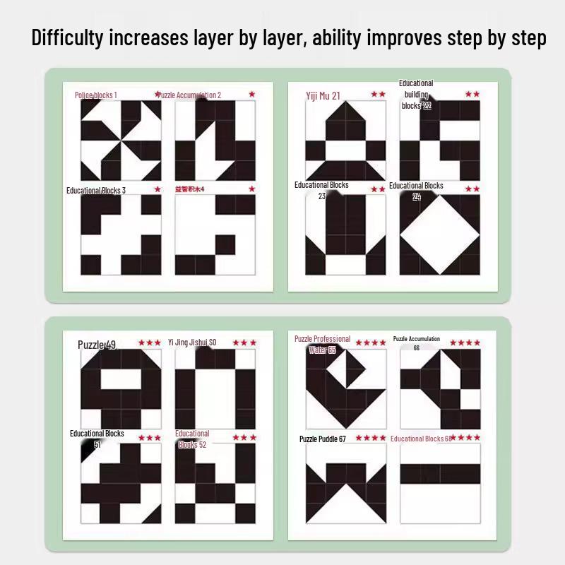 Educational Hidden Building Blocks Puzzle for Ages 3+ – Boost Spatial Thinking