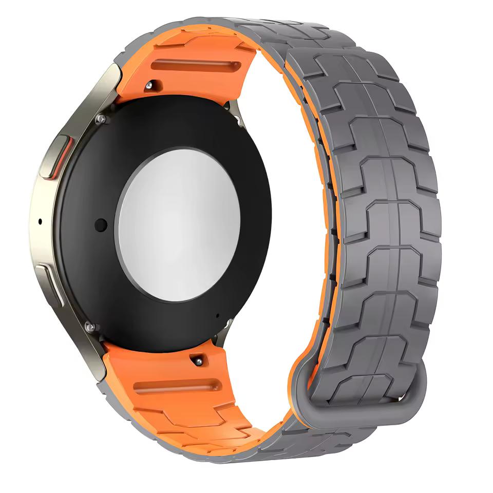 No Gaps 20mm Silicone Magnetic Band for Samsung Watch Galaxy 7 Classic 43mm 47mm 42 46mm For Galaxy 6 5 4 44 40mm Strap 5Pro 45mm Bracelet