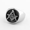 Vintage Masonic Rings For Men Punk Fashion Jewelry Retro Golden Freemasonry Male Finger Ring Biker Club Gift FreeShipping