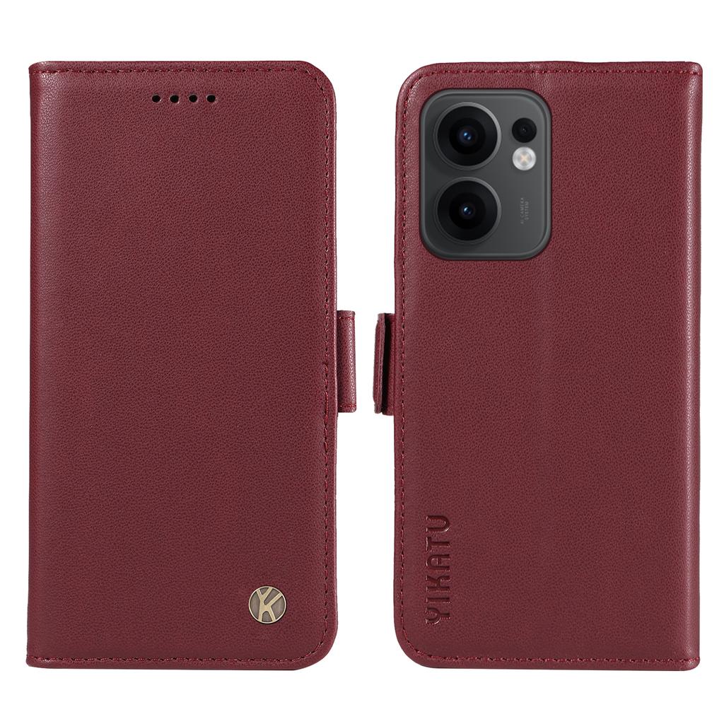 For Oppo Reno13 F 4G/Oppo Reno13 A 5G/Oppo Reno13 F 5G Wallet Phone Case YIKATU YK-003 Leather Stand Cover