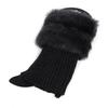 Winter Women Warm Faux Fur Crochet Knitted Leg Warmers Short Boot Socks Cuffs