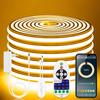 Intelligente BT-APP-Steuerung Dimmbares Neon-LED-Streifenlicht Gleichmäßiges Weiches Leuchten Silikon-Neonband für Raum Schrank Schlafzimmer Dekoration