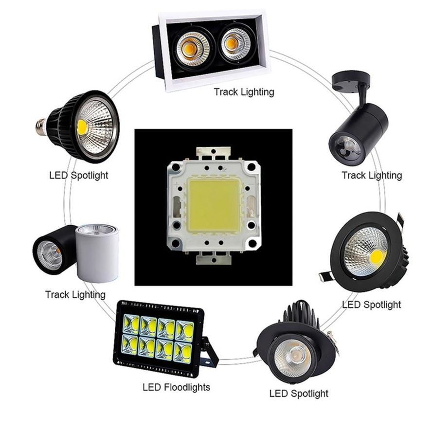 10W 20W 30W 50W 100W LED koraliki Chip wysoka jasność 10-12V 30-32V zimny biały ciepły biały DIY do reflektora reflektor ze sterownikiem