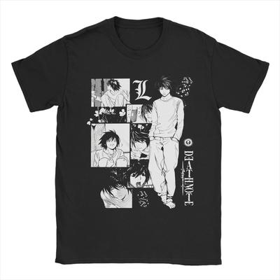 Herren Damen L Lawliet Death Note T-Shirt Reine Baumwolle Neuankunft T-Shirt Oberteil Kleidung