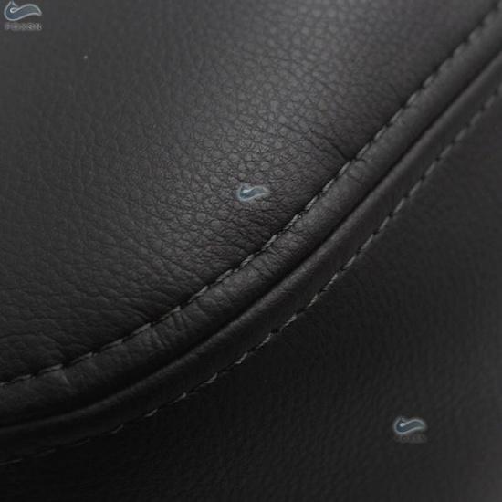 Black Leather Center Console Armrest Lid Cover For Toyota 10-18 4Runner Adhesive