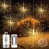 White  Multicolored Outdoor Led Star Light String Battery Box Dandelion Light Christmas Decor Holiday Celebration Room Layout