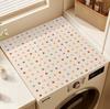 Pastel Rainbow Dot Washing Machine Cover Mat Multi Color Print Waterproof Anti Dust Pad For Laundry Dryer Cabinet Top Rug
