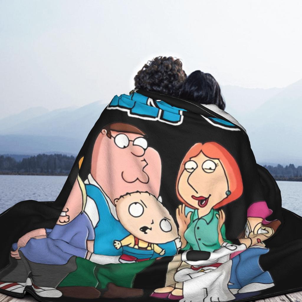 Rodiny Kluci Kreslené Deky Peter Griffin Fleece Vtipná Měkká Plédová Deka pro Ložní Prádlo Obývací Pokoj Podzim/Zima Kancelář