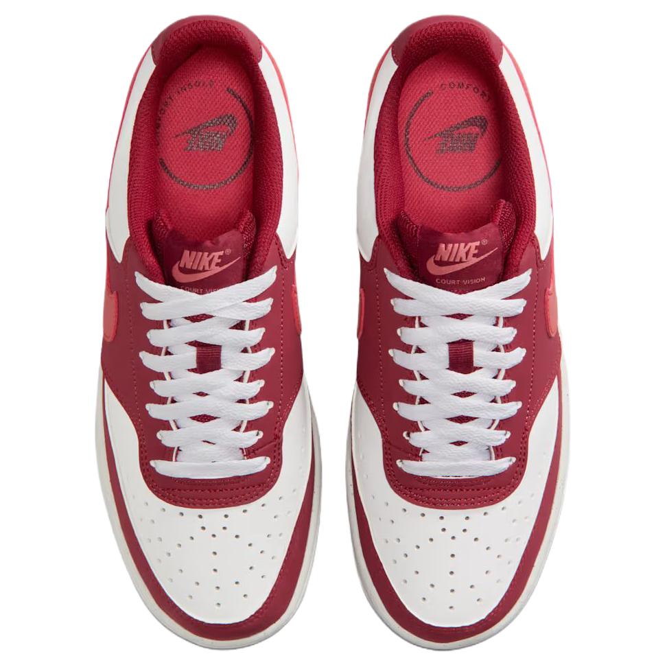 Nike Court Vision Low Team Red White Adobe Women Sneakers IM1652-601