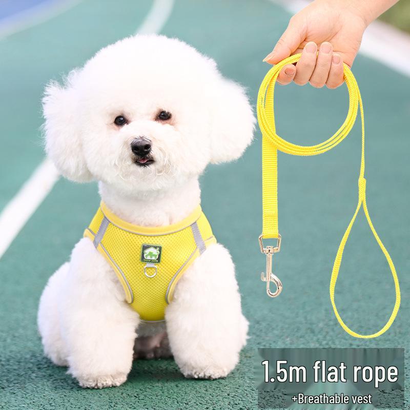 Breathable Reflective Pet Harness Vest with Leash for Cats & Dogs