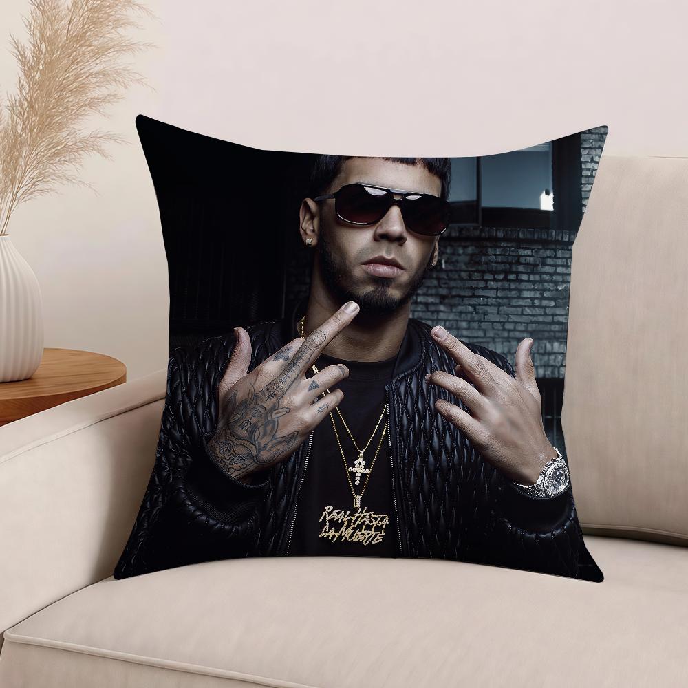 Rapper A-Anuel Aa Pillow Case Office Cushions Suitable For Sofa Car Bedroom Decorative Cushion Cover