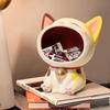 Creative Cute Big Mouth Cat Cartoon Living Room Decoration Key Storage Doll Tray Storage Ornaments Home Moving Gift