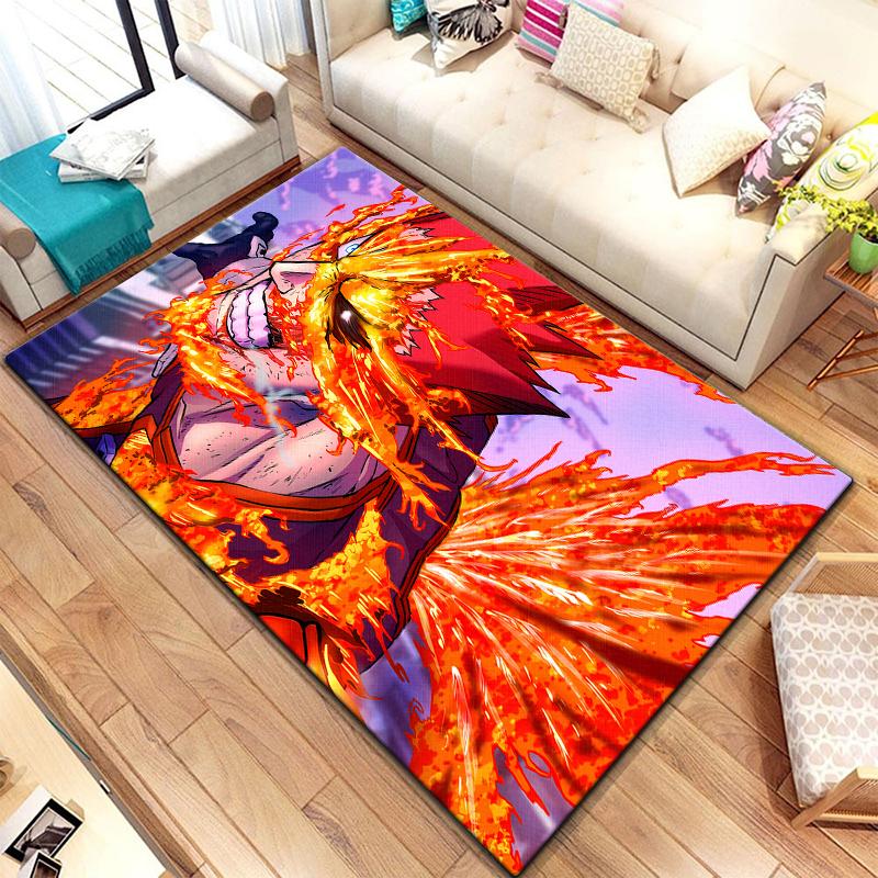 Anime carpet My hero science printed area carpet Living room Bedroom floor mat Kitchen Non slip Matte Mat Children's Bedroom Mat