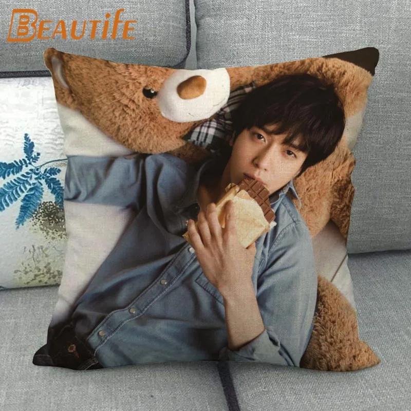 45X45cm CNBLUE KPOP Pillow Cover Square Zipper Cotton Linen Fabric Pillow Cases Bedroom Home Decorative Boys Girls Gift