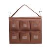 Multi-Pocket Cleaning Cart Rag Storage Bag with Hooks