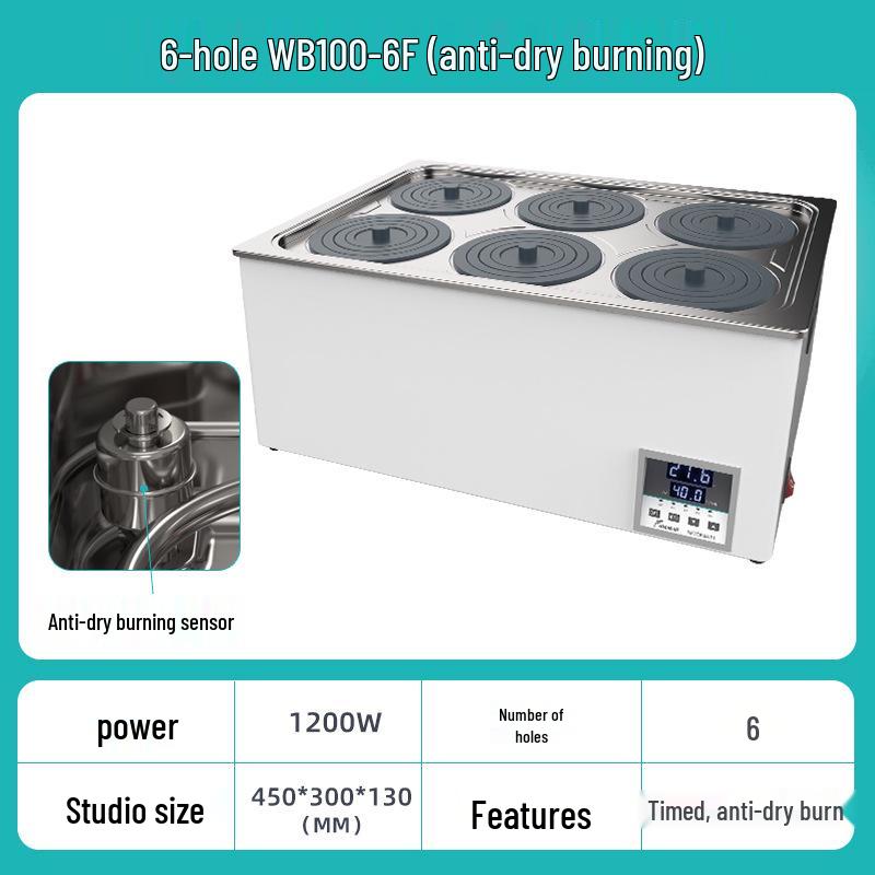 Electric Digital Laboratory Heater: Single, Double, Four, or Six-Hole Constant Temperature Water Bath