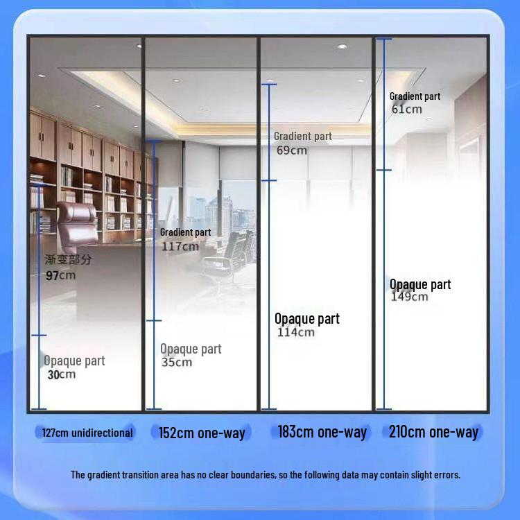 White Dot Gradient Privacy Glass Film - Self-Adhesive Decorative Sticker for Doors 0X0cm