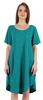 Inkmeso Noční košile pro ženy s krátkým rukávem W Noční košile s kulatým výstřihem Jersey tunika