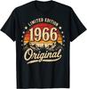 Vintage 1966 60th Birthday T-Shirt Funny 60 Years Old Gift Men Women Tee