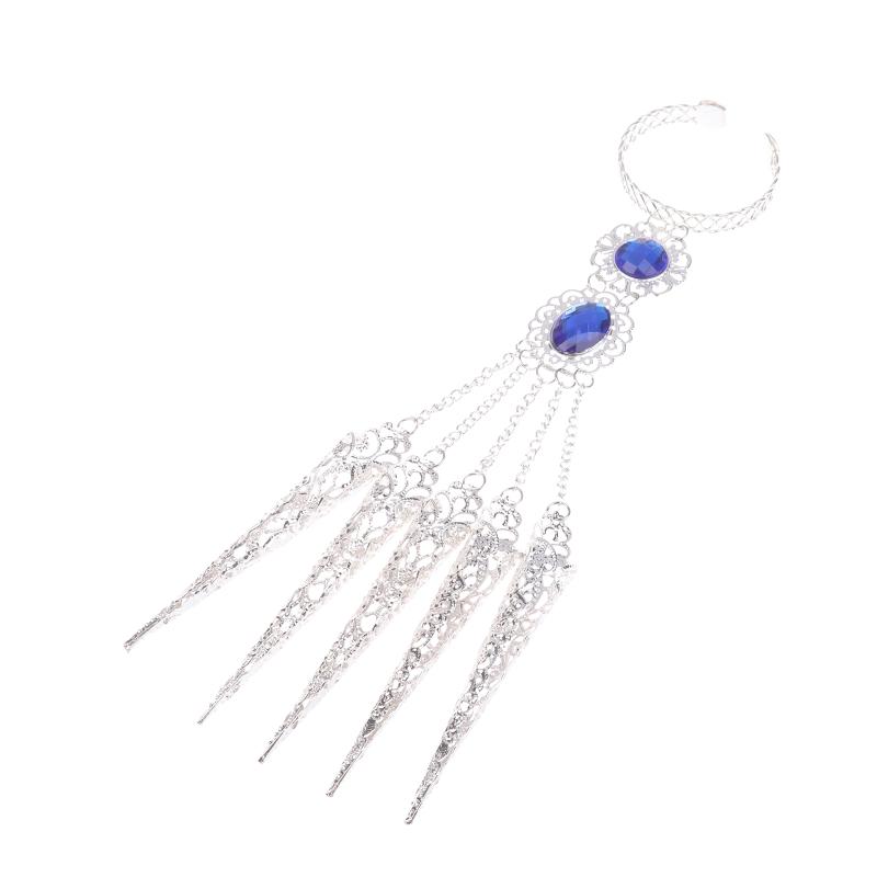 Jewelry Accessories Finger Bracelet Crystal Girl'S Belly Dance Bracelet Jewelry Indian Dance Accessories