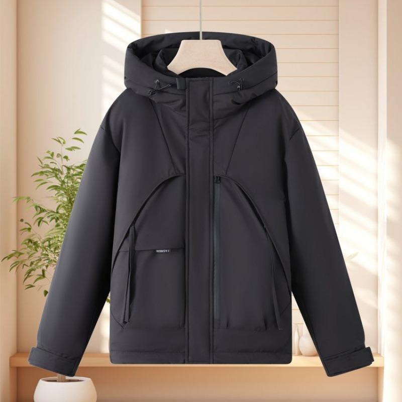 

Зимняя хлопковая одежда с подкладкой, новая модель pie overcomes, женская одежда, хлопковая одежда с утолщенным хлопком, осенне-зимние пальто 2XL recommends 140-80kg чёрный