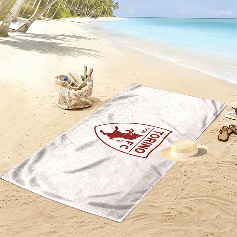 Torino Football Club3 Print Beach Towel, Large Soft Quick Dry Towel for Beach Camping Swimming