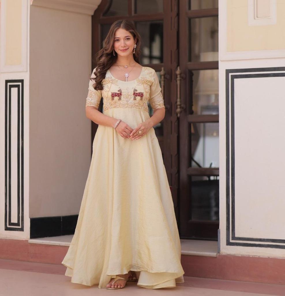 Rochie de Gală Anarkali de Designer pentru Femei Rochie Indiană Etnică Bollywood Kurtă Rochie