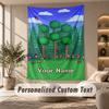 Tapestry Custom Name Text, Wall Hanging Tapestry Home Room DecorTerraria