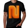 Retro Geometric Double Arch Design TShirt Work Duty Casual TShirt