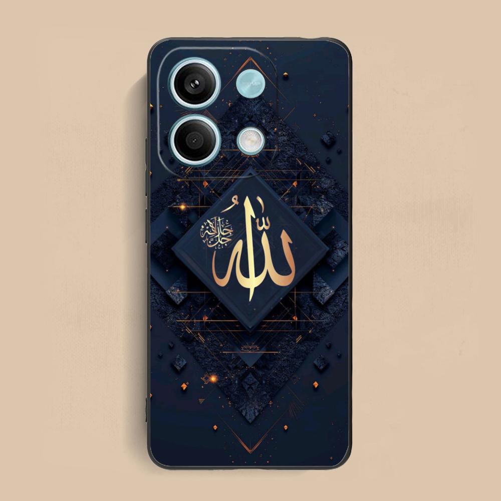 Eid Mubarak Mobilskal för Xiaomi Redmi Note 14 13 12 11 S Pro Plus 4G 5G Färgstarkt Tryckt Fodral Fodral Lyxigt Vackert