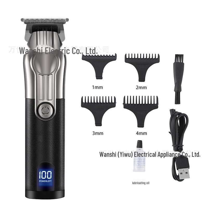 USB Rechargeable LCD Display Electric Hair Clipper & Razor