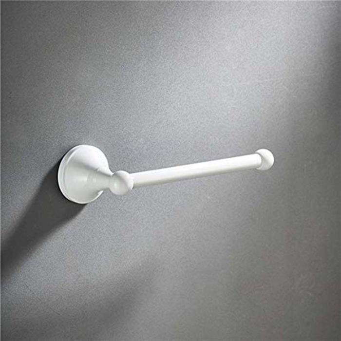 Porte-rouleau de papier toilette - FLYBATH - DF2018OBT68C - Laiton durable - Blanc - Installation murale